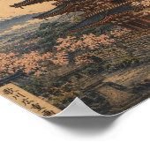 Five-Storied Pagoda in Spring Poster (Hoek)