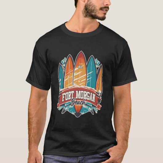 Five Surfboards Fort Morgan Beach Al T-shirt (Voorkant)