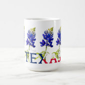 Five Texas Bluebonnet Bloemen Mok (Center)