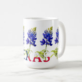 Five Texas Bluebonnet Bloemen Mok (Voorkant rechts)