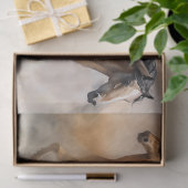 “Five Wild Mustangs” Stof Westers Waterverf Tissuepapier (Geschenk)