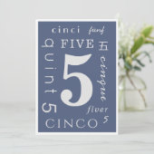 Five Years Sober Kaart (Staand voorkant)