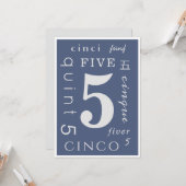 Five Years Sober Kaart (Voorkant / Achterkant in situ)