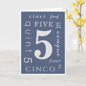 Five Years Sober Kaart (Gele Bloem)