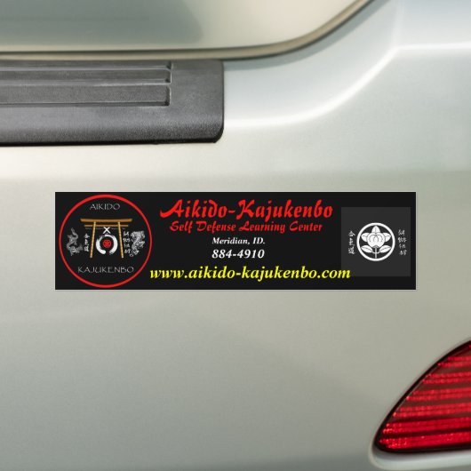 fix_1200, beebop, Aikido-Kajukenbo, Self Defens.. Bumpersticker (Op auto)