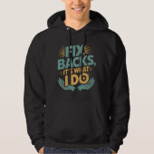 Fix Backs Het is wat ik doe Chiropractor Quote Hoodie (Voorkant)