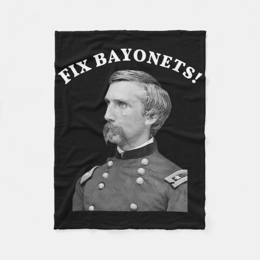 Fix Bayonets Burgeroorlog Quote Joshua Chamberlain Fleece Deken (Voorkant)