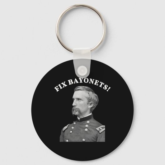 Fix Bayonets Burgeroorlog Quote Joshua Chamberlain Sleutelhanger (Voorkant)