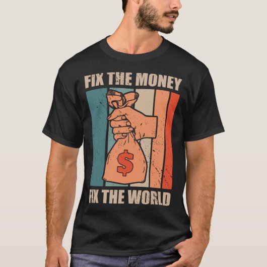 Fix De Geld Cryptocurrencies Crypto Trader T-shirt (Voorkant)