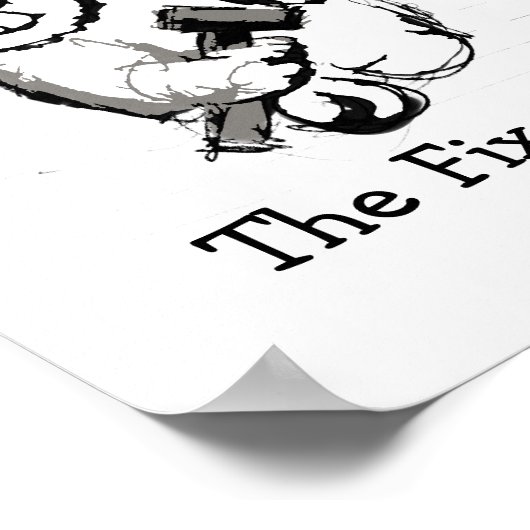 Fix Guy Print, waarde Poster papier (mat) (Hoek)