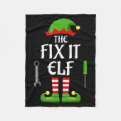 Fix It Elf Family Matching Group Christmas  Fleece Deken (Voorkant)