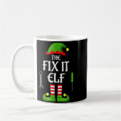 Fix It Elf Family Matching Group Christmas Koffiemok (Links)