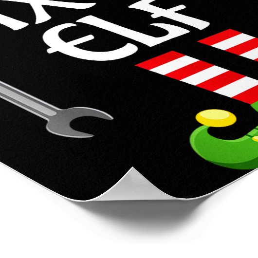 Fix It Elf Family Matching Group Christmas  Poster (Hoek)