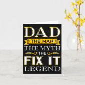 Fix It Papa Gifts Vaders Dag Handy Man Kaart (Gele Bloem)