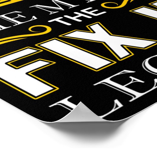 Fix It Papa Gifts Vaders Dag Handy Man Poster (Hoek)