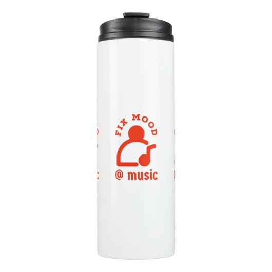 Fix Mood @By Muziek Thermische Tumbler Thermosbeker (Voorkant)