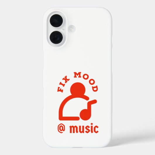Fix Mood @Door Muziek iPhone / iPad Case (Achterkant)