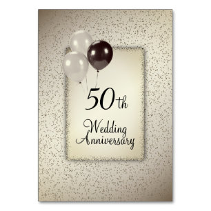fix nummers 50th Wedding Jubileum Kaart