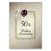 fix nummers 50th Wedding Jubileum Kaart (Achterkant)
