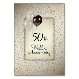 fix nummers 50th Wedding Jubileum Kaart