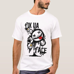 FIX YA FACE (ALLE WITTE) T-SHIRT