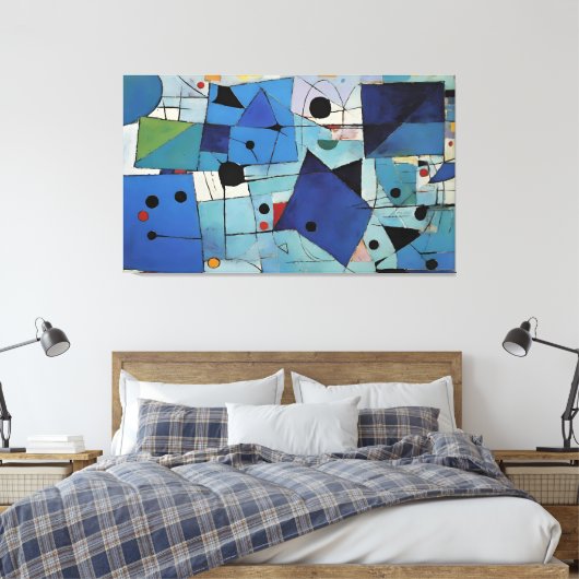 Fixed Smile Melody beroemd gemaakt door Ken Gage Canvas Afdruk (Insitu (Slaapkamer))