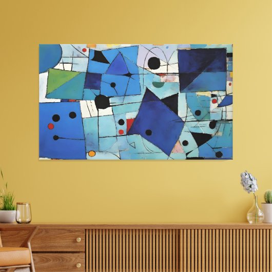 Fixed Smile Melody beroemd gemaakt door Ken Gage Canvas Afdruk (Insitu (Woonkamer))