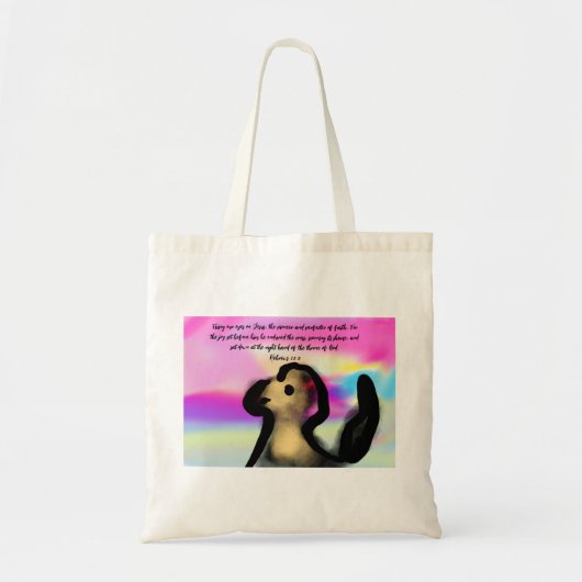 fixeer ogen Jezus Tote Bag (Voorkant)
