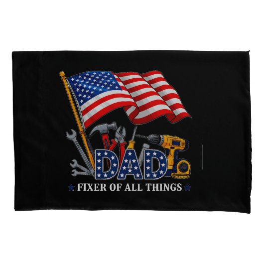 fixer of all things mechanic dad kussensloop (Voorkant)