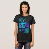 Fixer Of Everything Car Automobile Mechanic Car Re T-shirt (Voorkant volledig)
