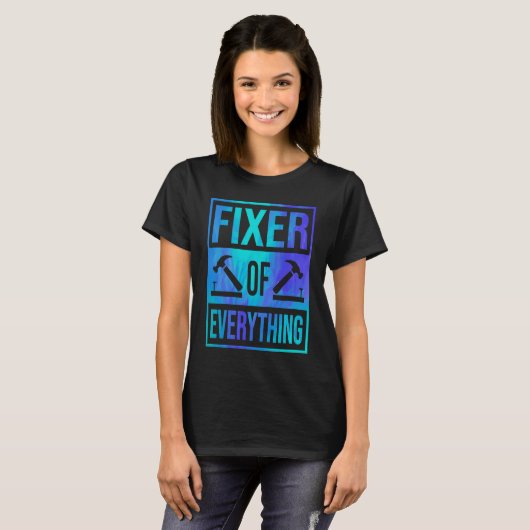 Fixer Of Everything Car Automobile Mechanic Car Re T-shirt (Voorkant volledig)