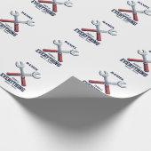 Fixer van alles sindsdien | Aangepaste Vaderdag Cadeaupapier (Hoek)