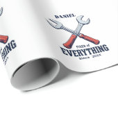 Fixer van alles sindsdien | Aangepaste Vaderdag Cadeaupapier (Rol Hoek)