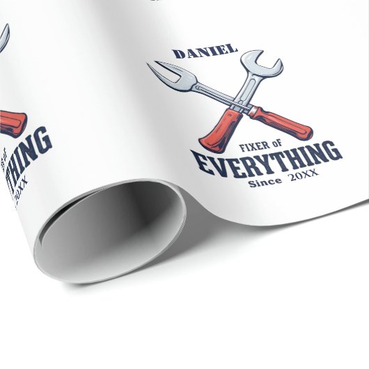 Fixer van alles sindsdien | Aangepaste Vaderdag Cadeaupapier (Rol Hoek)