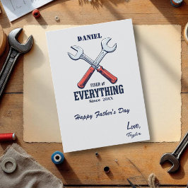 Fixer van alles sindsdien | Aangepaste Vaderdag Kaart