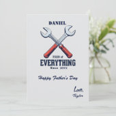 Fixer van alles sindsdien | Aangepaste Vaderdag Kaart (Staand voorkant)