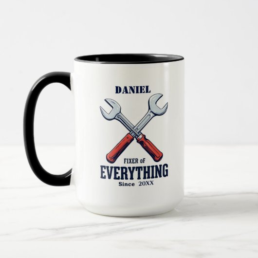 Fixer van alles sindsdien | Aangepaste Vaderdag Mok (Links)