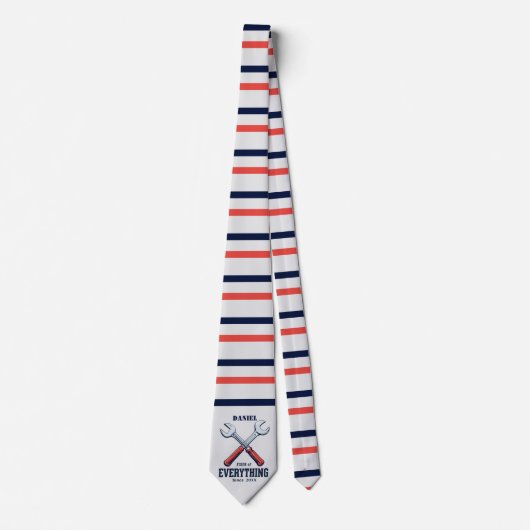 Fixer van alles sindsdien | Aangepaste Vaderdag Stropdas (Voorkant)