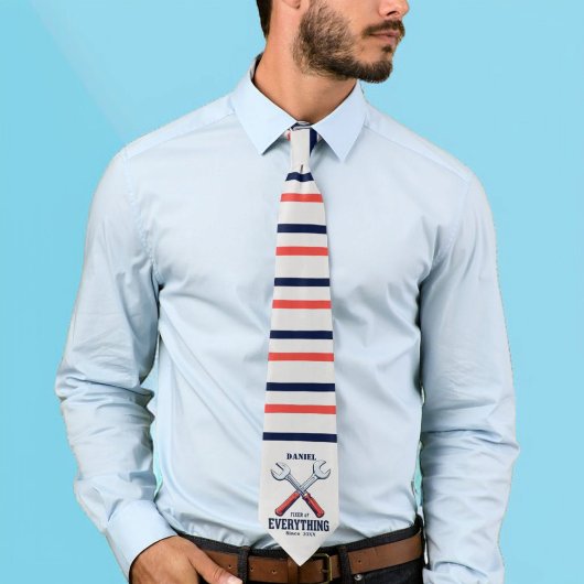 Fixer van alles sindsdien | Aangepaste Vaderdag Stropdas