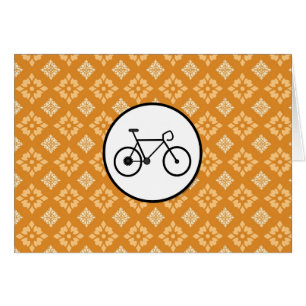 Fixie Bike Fixed Gear Bicycle op Oranje patroon