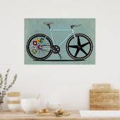 Fixie Bike Poster (Keuken)