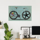 Fixie Bike Poster (Thuiskantoor)