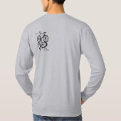 Fixie - één fiets één versnelling t-shirt (Achterkant)