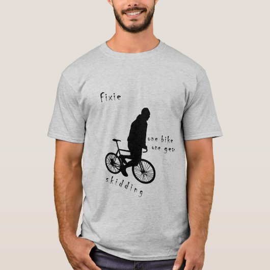 Fixie - één motor met een tandkind t-shirt (Voorkant)