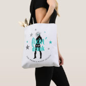 Fixin' The Posse Disco Bachelorette Blauwgroen ID9 Tote Bag (Dichtbij)