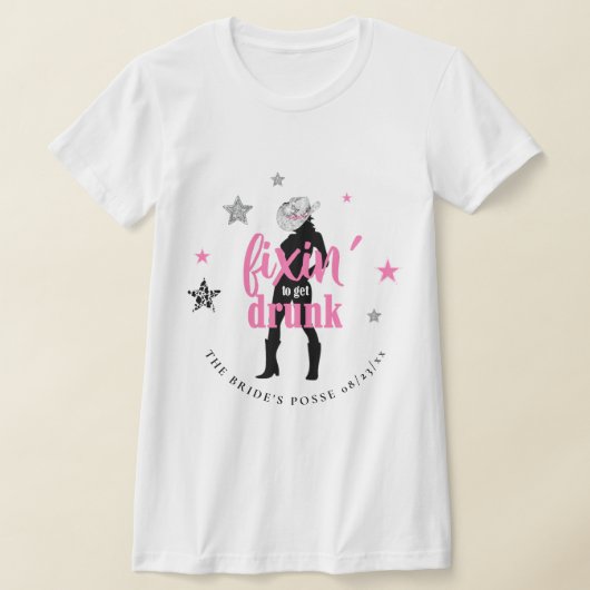 Fixin' The Posse Disco Bachelorette ID925 T-shirt (Laagn)