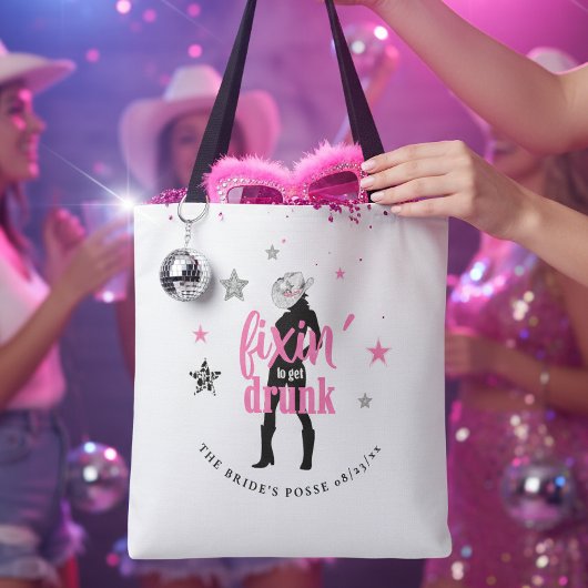 Fixin' The Posse Disco Bachelorette ID925 Tote Bag