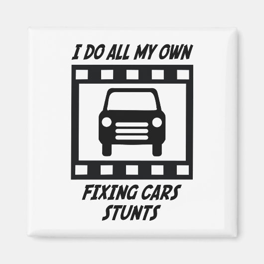 Fixing Cars Stunts Magneet (Voorkant)