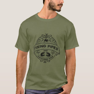 Fixing Pipes & Catching Pike T-shirt