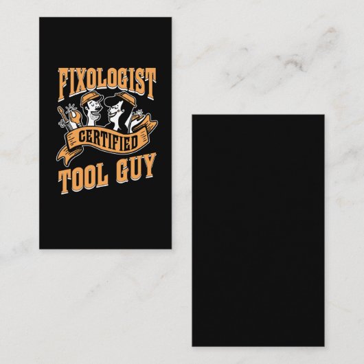 Fixoloog Workshop Mechanic Husband Carpenter Visitekaartje (Voorkant / Achterkant)